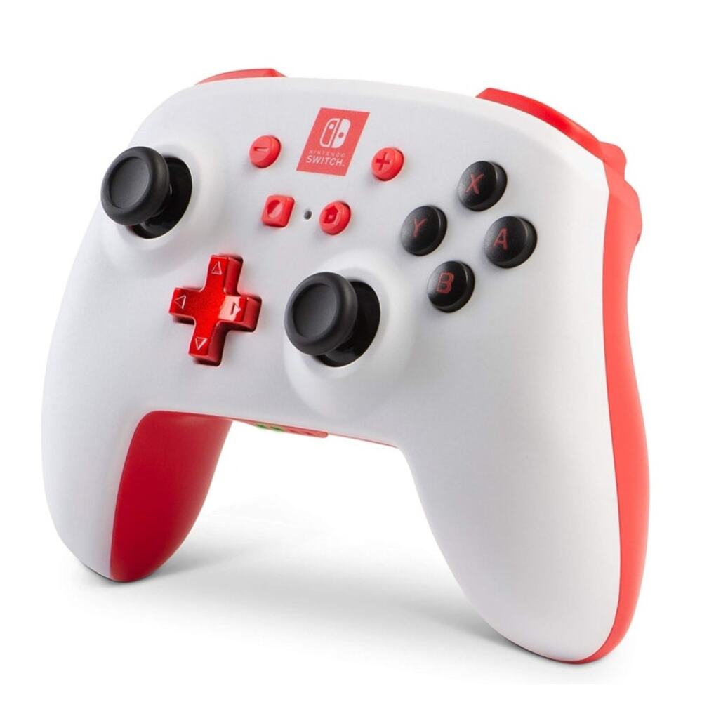 Nintendo Switch White PowerA Enhanced Wireless Controller Video Gaming - Working